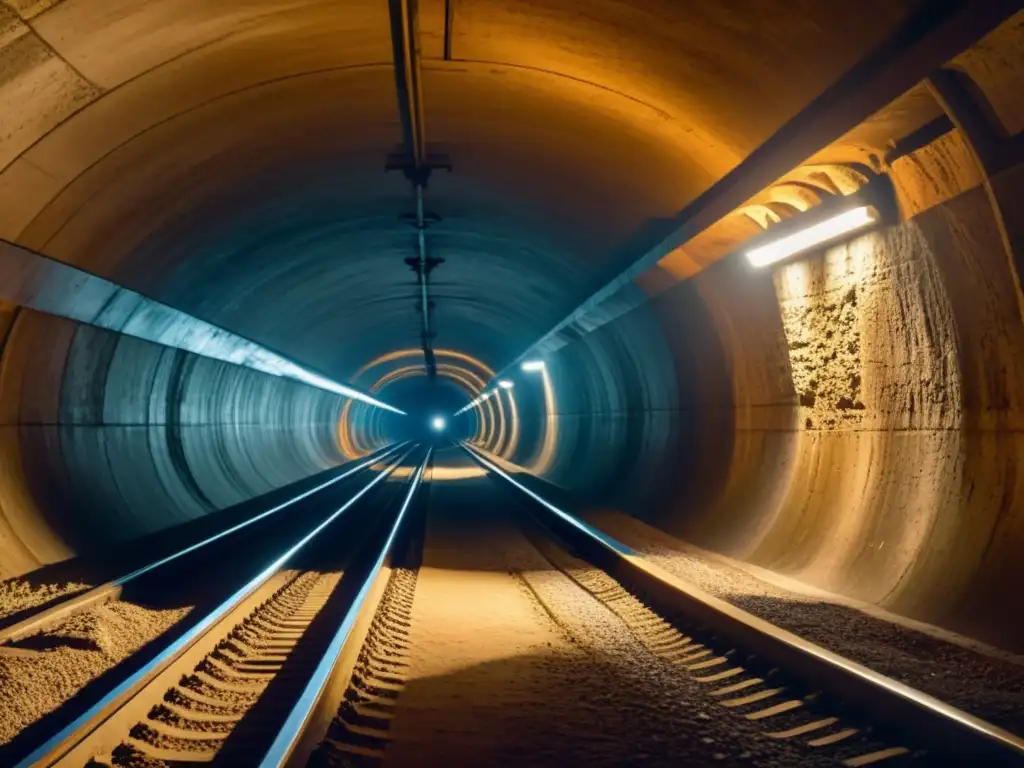 Inversión en túneles históricos: Un misterioso túnel subterráneo con impresionante iluminación, revelando su rica historia y arquitectura